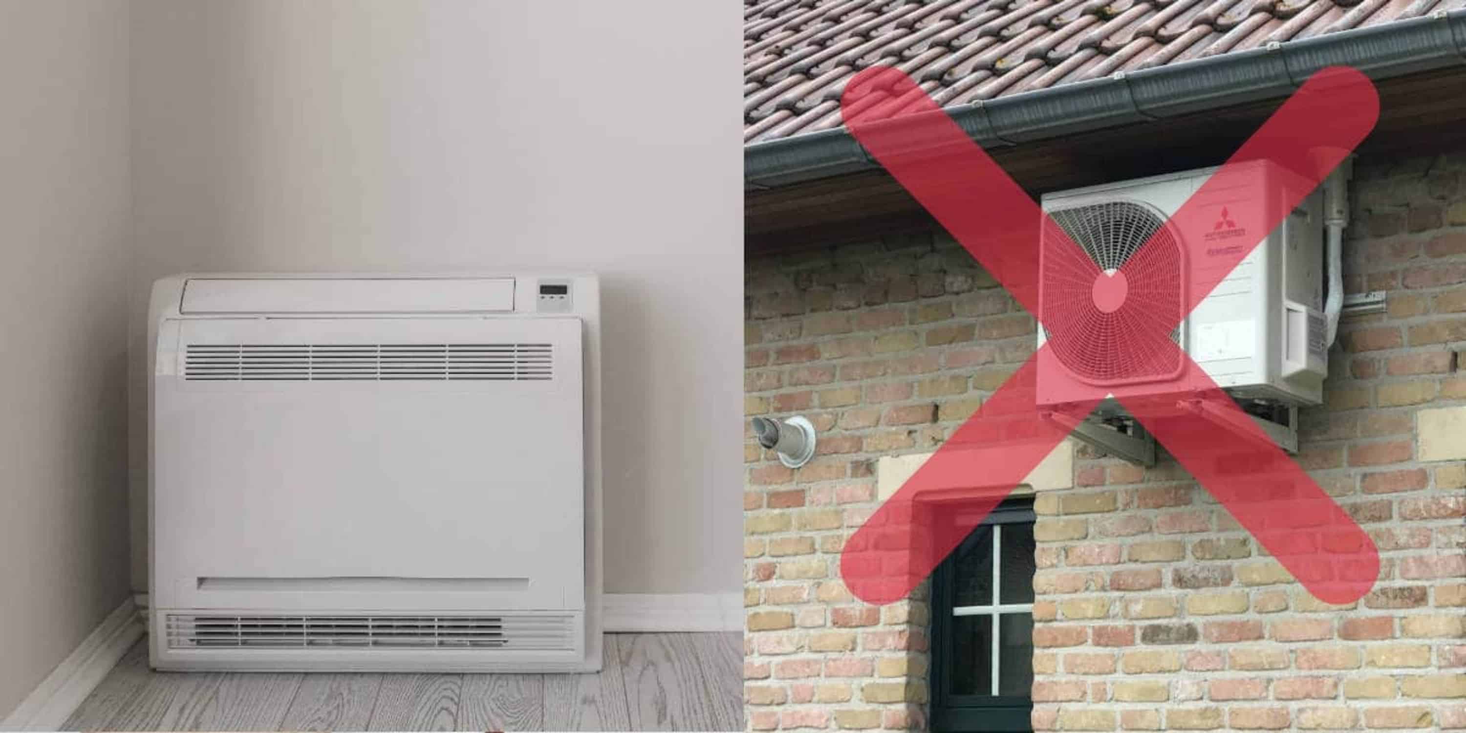 monoblock airco zonder buitenunit plaatsen